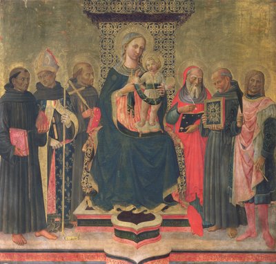 Madone et Enfant avec Saints - Domenico di Michelino